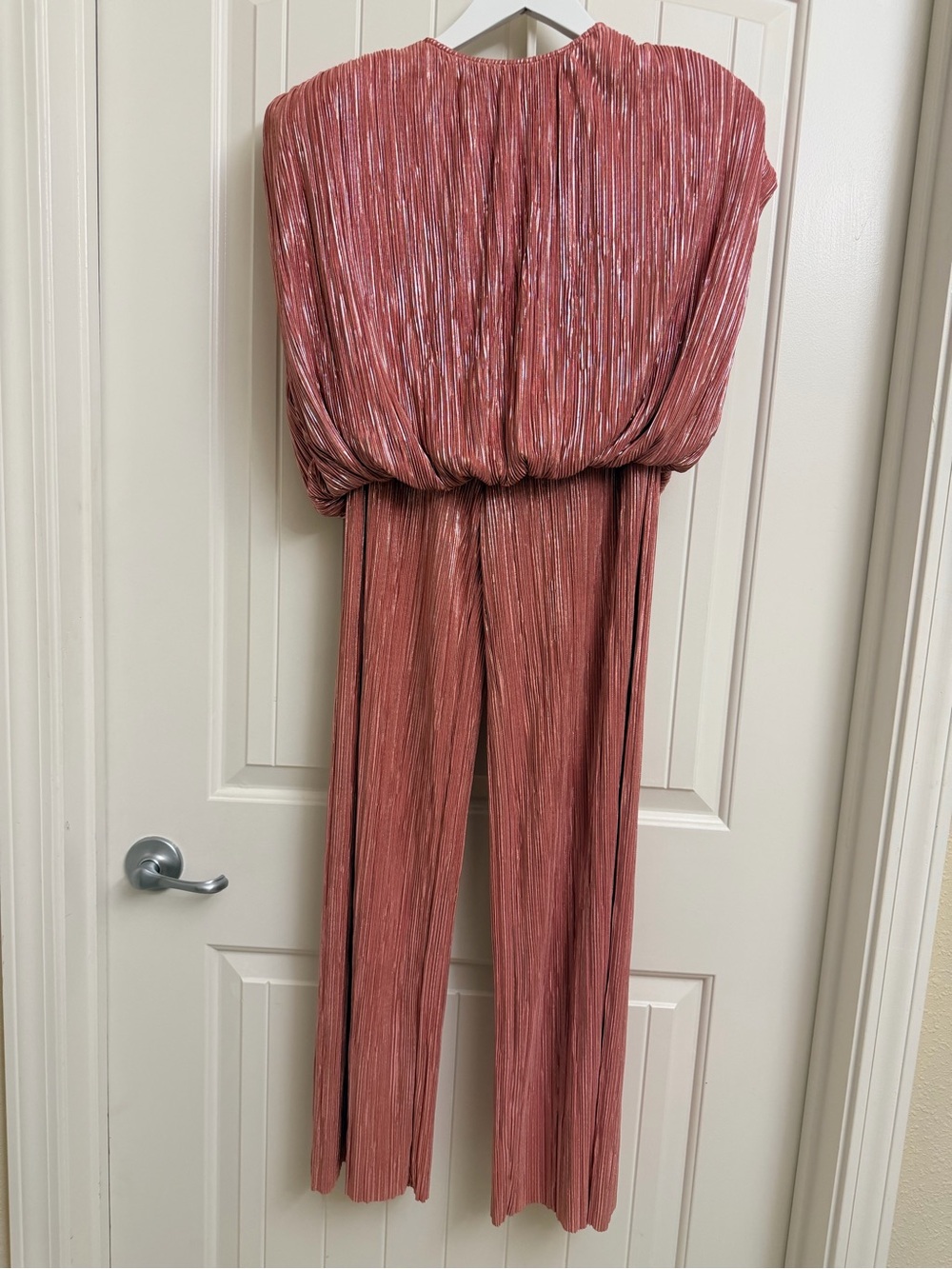 Sabina Musayev NWT Deco Foil Antique Rose Pants Set, size L